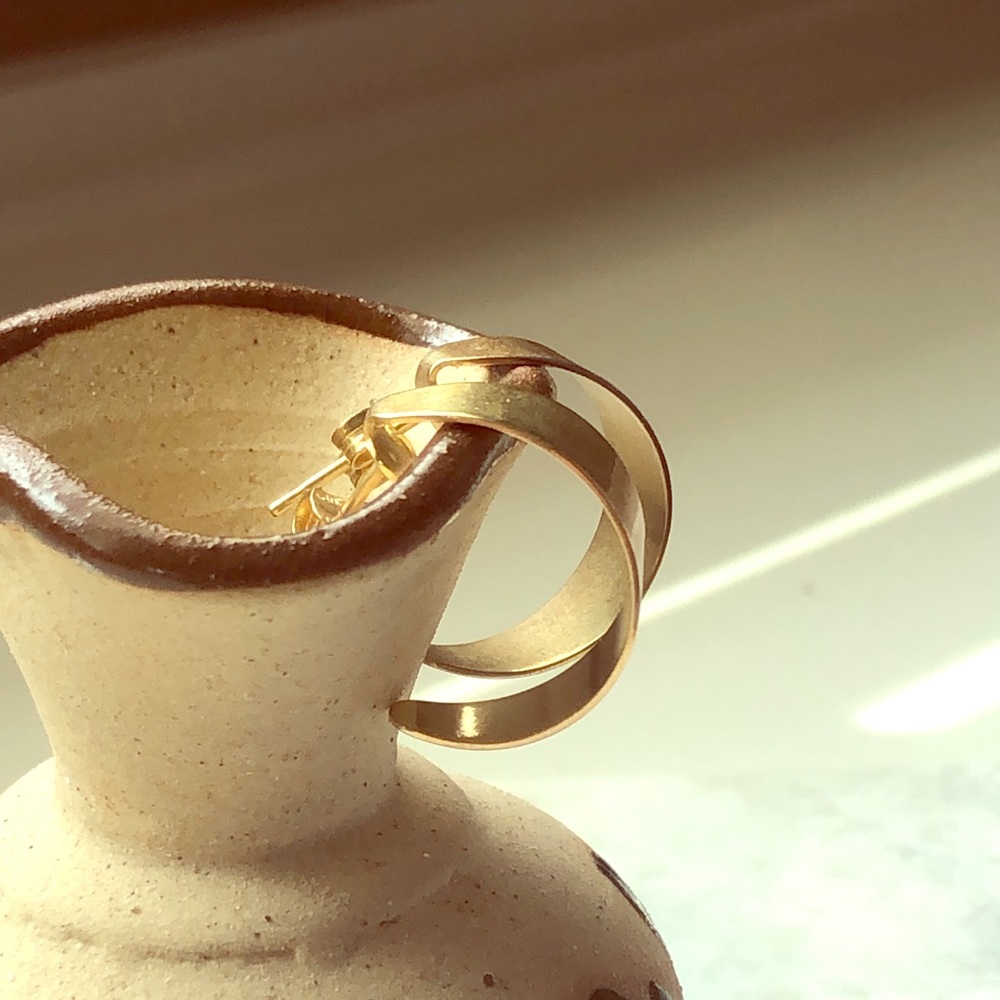 14k solid gold earrings